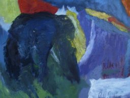Dschungel, Oel a/L, 110x100cm
