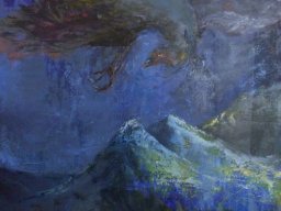 Erkundung, Oel a/L, 120x95cm