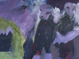 Gipfeltreffen, Oel a/L, 110x100cm