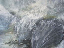 Muscheln I, Acryl a/L, 65x65cm