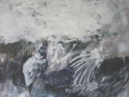Muscheln III, Acryl a/L, 65x65cm